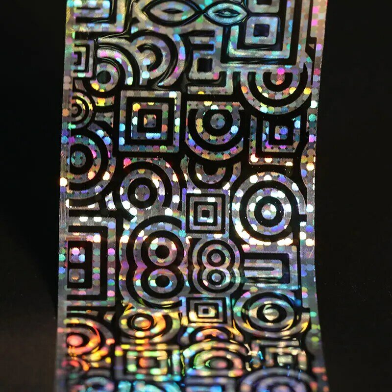 16 stücke Laser starry sky nägel blätter mixed designs Nail art transfer aufkleber holographische papier decals maniküre nägel decor