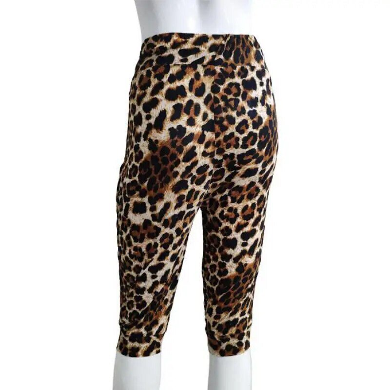 Women Pants Trousers Casual Athleisure Leopard Print High Waist Leggings Modern Lady Harem pants