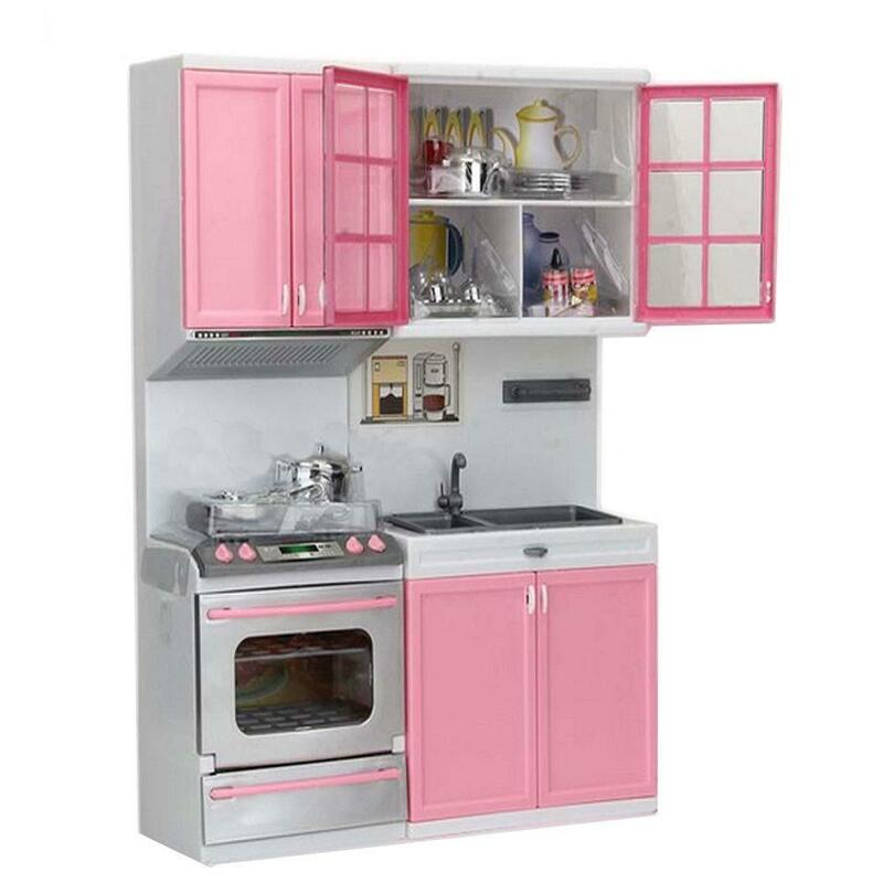 1 комплект, Детская кухня, игра, готовка, кухонный набор, розовая кухонная плита, веселье, обучающие и развивающие игрушки, рождественские по...