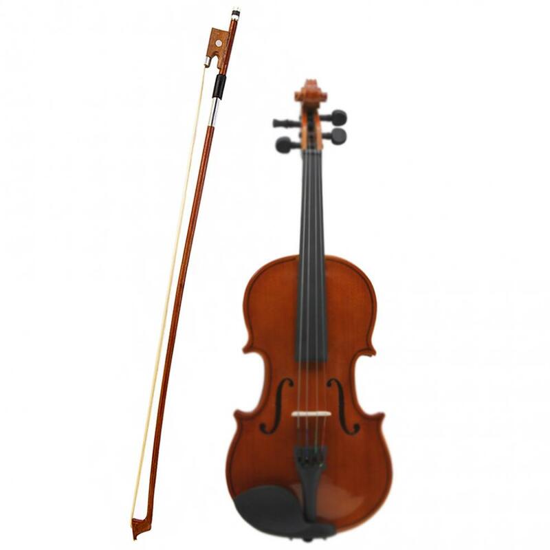 4/4 wysoka profesjonalna jakość skrzypce łuk włosia końskiego drewna trzymać uchwyt z tworzywa sztucznego skrzypce łuk dostosować szczelność skrzypce akcesoria