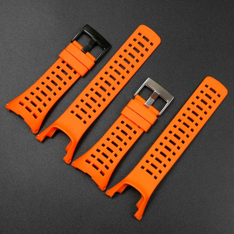Watch accessories silicone strap male 24mm for SUUNTO Ambit1 2 3 P series ladies outdoor sports waterproof and sweat-proof rubbe