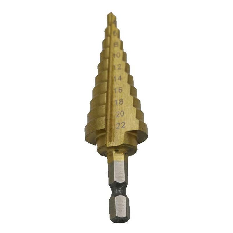 Hex Titan Schritt Cone Drill Bit High Speed Stahl twist bohrer 10 Auftrag Loch Cutter Für Blatt Metallbearbeitung bohren maschine