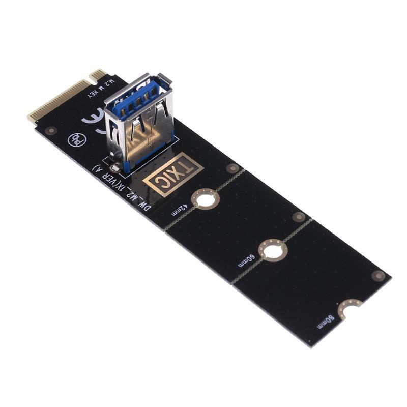 New ML1 NEW2022 M.2 to USB3.0 Converter Adapter Graphic card Extender Card M.2 NGFF to PCI-E X16 Slot Transfer Card Mining m2