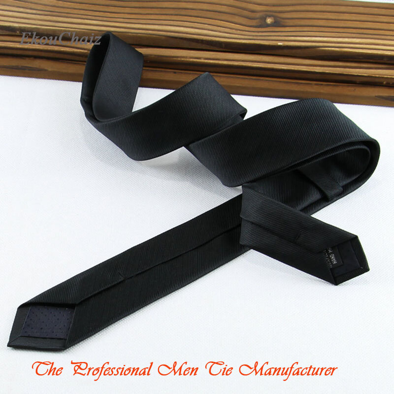 Cravate de cou noire classique pour homme, vêtement de bureau, Slim, pour fête de mariage, Festival, cadeaux, nouvelle collection