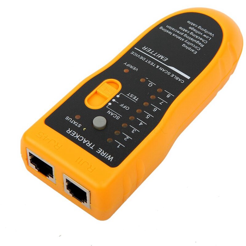 Jw360 Tester kabla sieciowego LAN Cat5 Cat6 RJ45 UTP STP wykrywacz linii cyfrowy wykrywacz kabli telefonicznych diagnozowanie narzędzia tonowego R20
