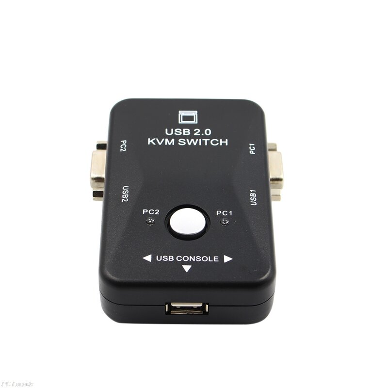 USB2.0 2 ports KVM commutateur boîtier souris/clavier/VGA moniteur vidéo 1920x1440