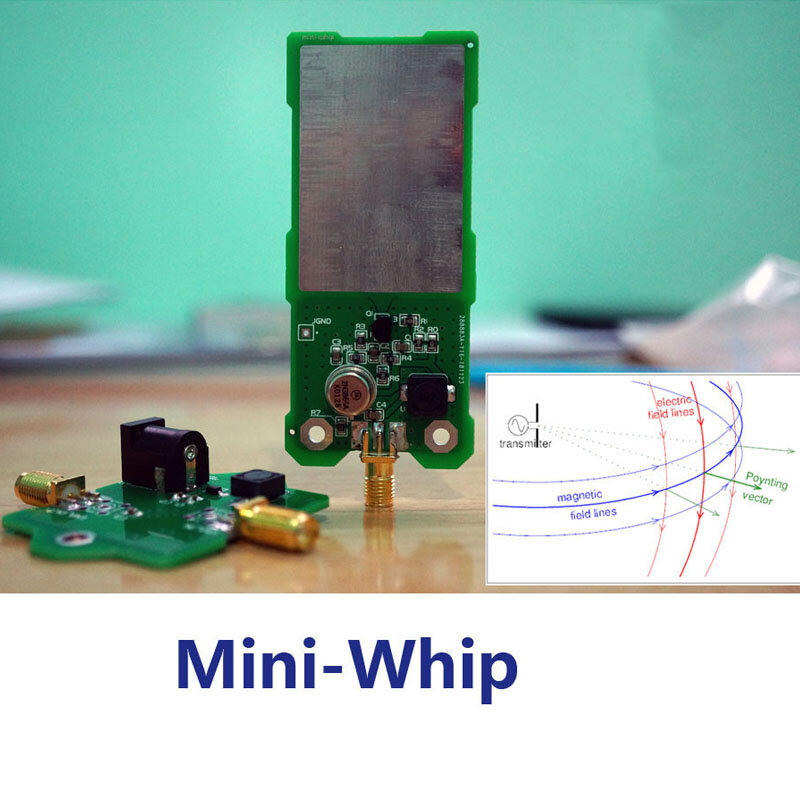 Antena Mini-Whip Mf/Hf/Vhf Sdr Miniwhip antena activa de onda corta para Radio de mineral, Radio de tubo (Transistor), Radio Rtl-Sdr Receive Hack
