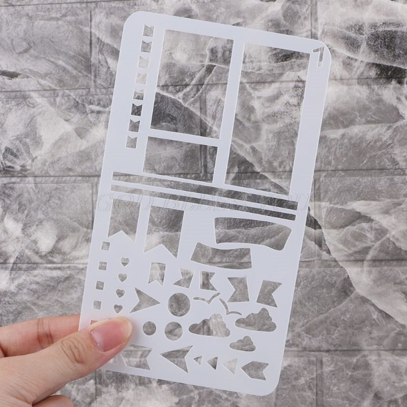 20 pçs bullet journal estêncil conjunto planejador de plástico diy modelo de desenho diário decoração artesanato transporte da gota