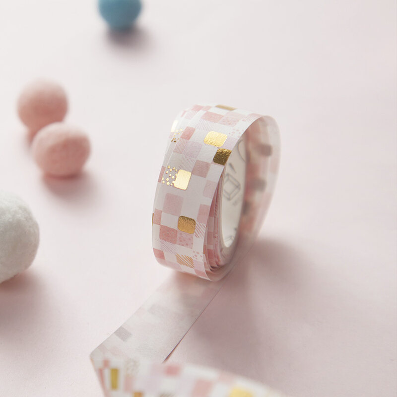 Cute Cherry Series Bronzing Washi Paper Tape Creative Photo Album Diary DIY Hand-painted Decorative Stickers