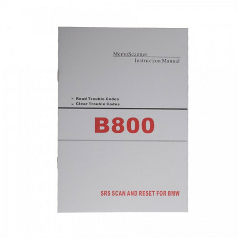 B800 airbag scan redefinir ferramenta