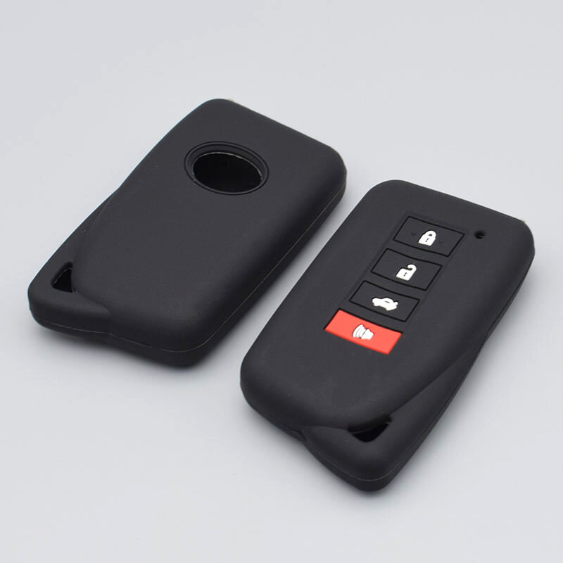 Capa protetora para chaves de carro com botão 3/4, silicone, para lexus is, gs, nx, gx, rx, lx, rc 200, 250, 300, 350, 2014, 2015
