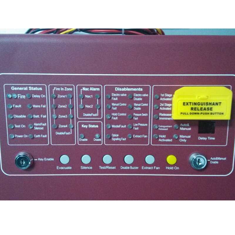 Pannello di controllo dell'estintore automatico del controller antincendio a Gas a 4 ZONE pannello di soppressione del pannello antincendio convenzionale CM1004