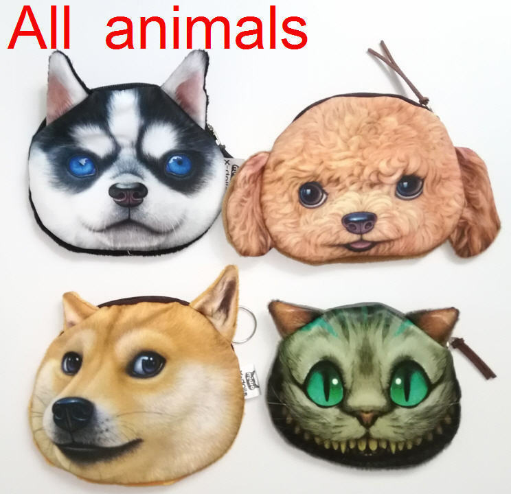 Monedero Corto De Cambio De Animal Domñestico 3d Impreso 
