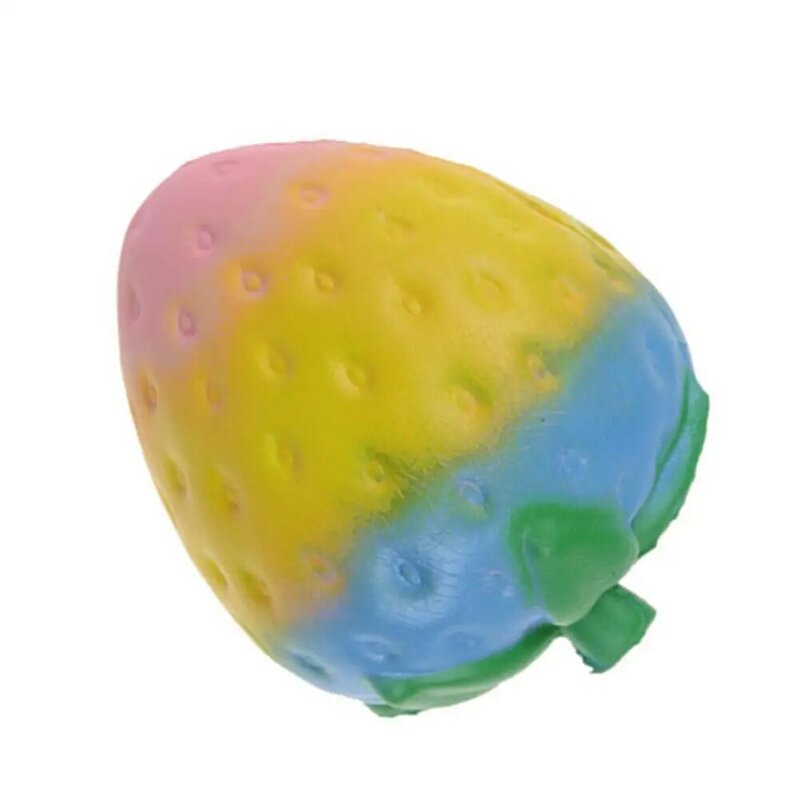 11 cm mignon doux Squishy Squishies arc-en-ciel fraise jouet lente en hausse pour les enfants adultes soulage le Stress anxiété échantillon modèle