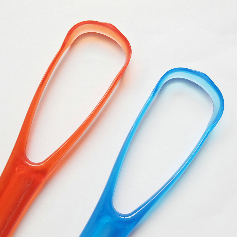 Limpador de língua dupla, ferramenta prática para limpeza oral, 1 peça