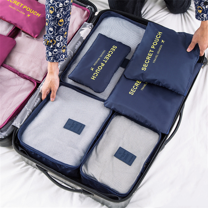 Ensemble de sacs de voyage étanches, Cube d'emballage Portable, organisateur de tri de vêtements, système de fourre-tout à bagages, pochettes de rangement durables