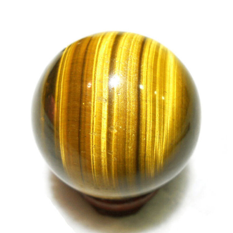 Żółta kulka lecznicza rzadkie naturalne wisiorki tygrysie oko zabawka kula mały prezent okrągły 2cm Handmade Crystal