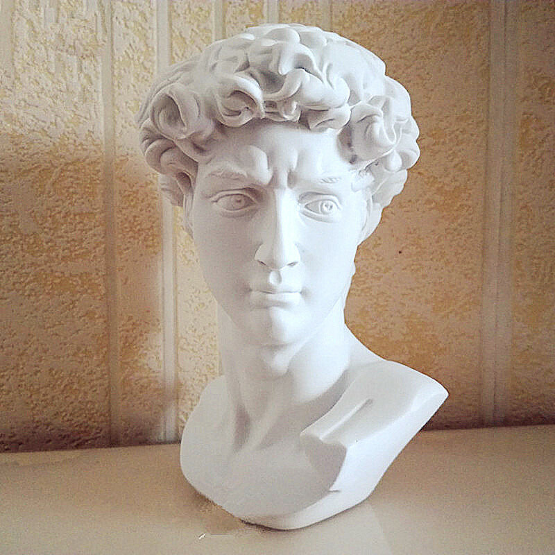 BAO GUANG TA David ritratto di testa busto statua di gesso Michelangelo Buonarroti scultura decorazioni per la casa artigianato schizzo pratica L1239