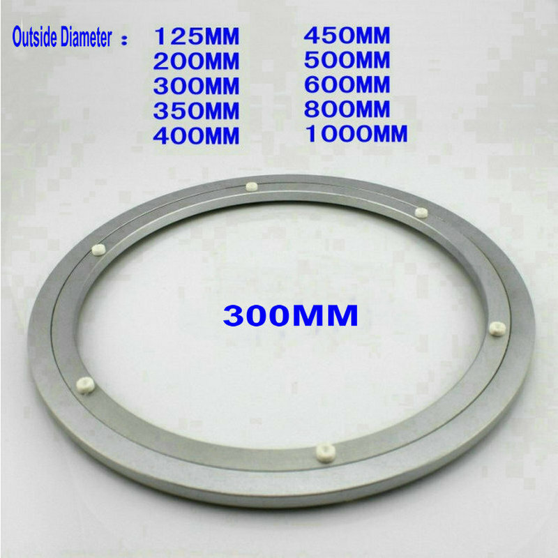 Base giratória hq h300 para área externa de 300mm (12 segundos), mesa giratória, silenciosa, em alumínio sólido