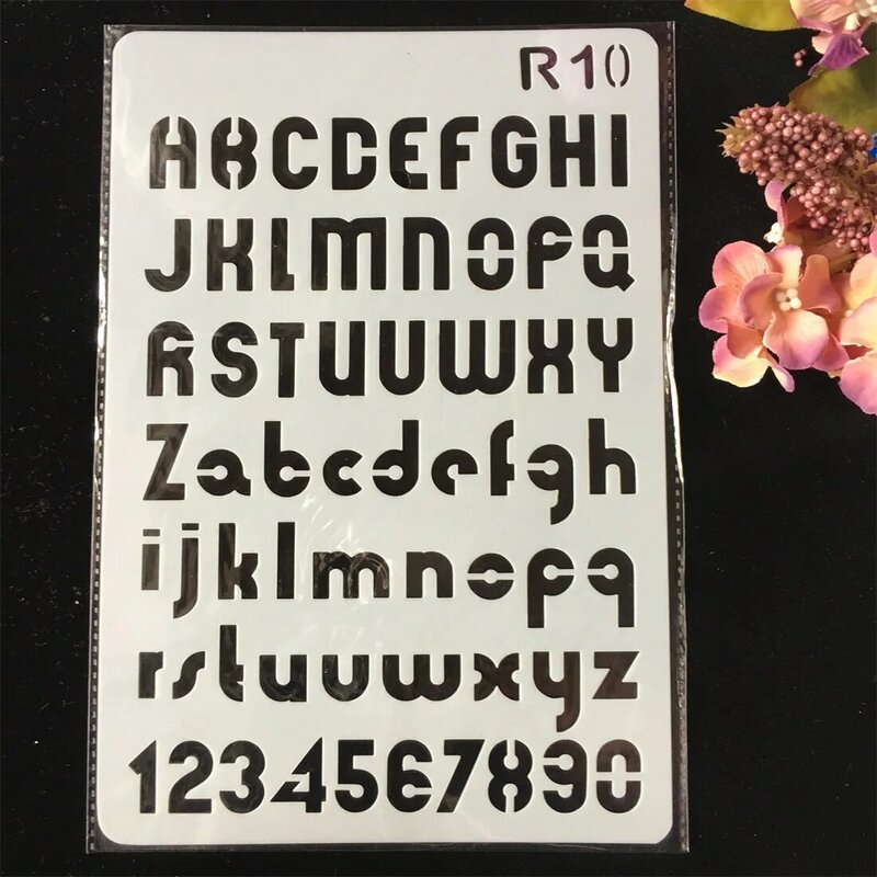 1Pcs Alphabet Buchstaben DIY Handwerk Schichtung Schablonen Malerei Scrapbooking Stanzen Präge Dekor Papier Karte Vorlage F5171-r2