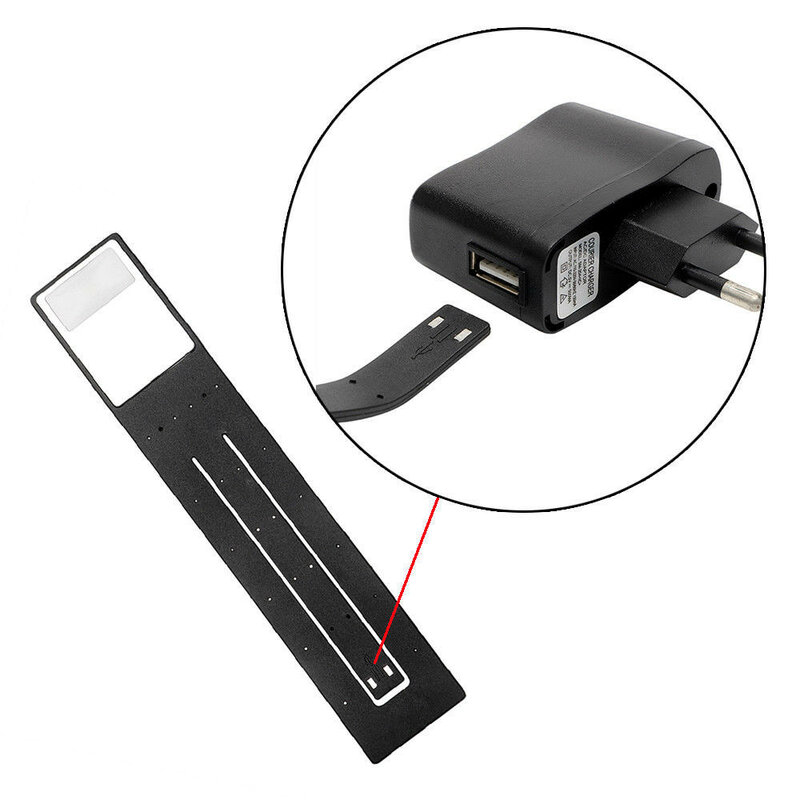 Lampada da lettura portatile ricaricabile con porta USB ricaricabile a luce magnetica a LED dimmerabile con Clip flessibile rimovibile per Kindle