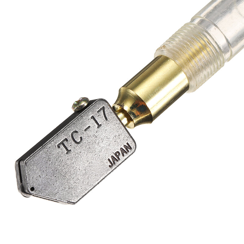 Profesional TC-17P Pemotong Kaca untuk Pemotongan Lurus Pegangan Plastik Minyak Makan Alat Pemotong untuk 3-10 Mm cutting
