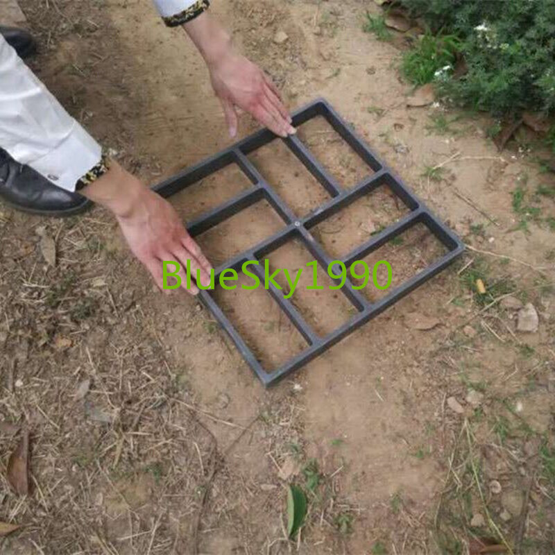 Trotoar Cetakan Plastik DIY Jalan Pembuat Paving Cetakan Beton untuk Jalan Taman Pathmate Sekop 40*40*4 Cm