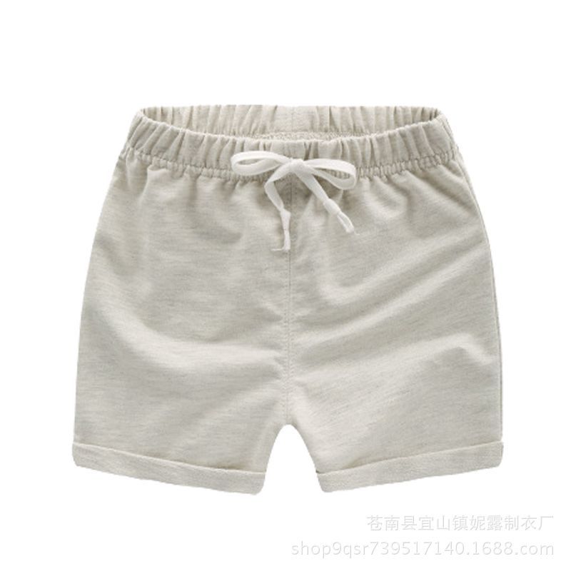 Pantalones cortos informales para bebés, ropa de verano para niños pequeños, holgados de algodón para playa, 2018