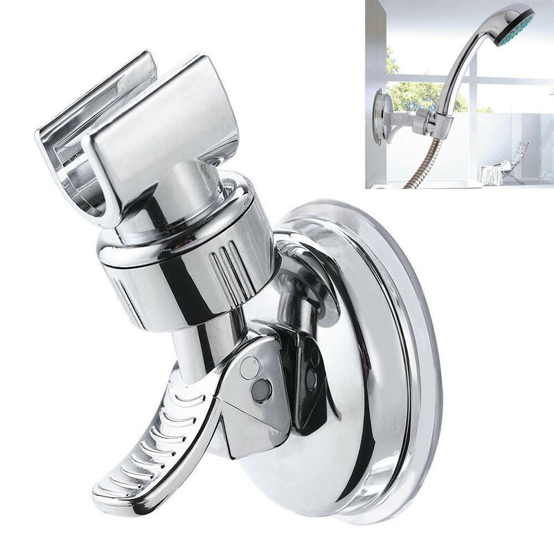 Bathroom Adjustable Shower Head Holder Rack Bracket Suction Cup Shower Holder Wall Mounted Shower Holder Bathroom Suction Bracke