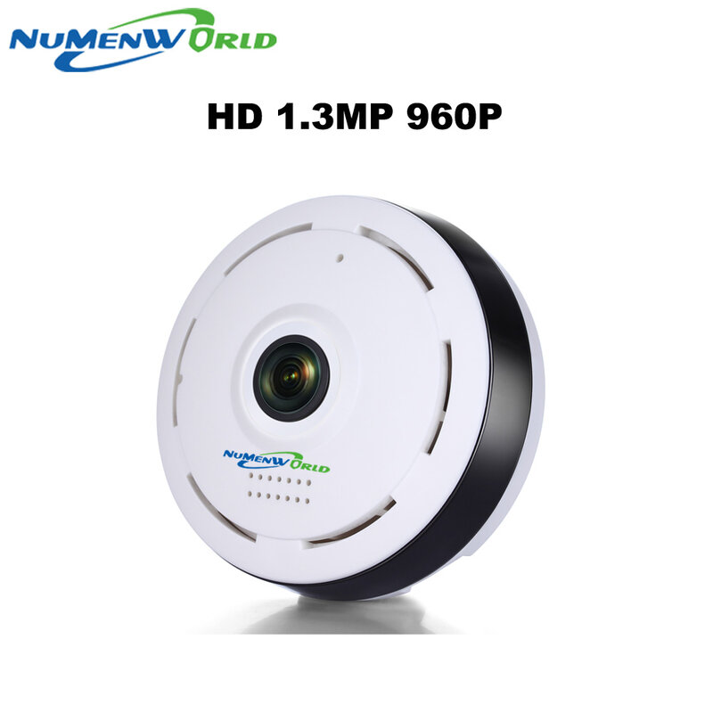 Caméra de surveillance IP wifi HD 360 P/P2P, panoramique à 960 degrés, dispositif intelligent sans fil, avec Audio bidirectionnel et protocole Fisheye