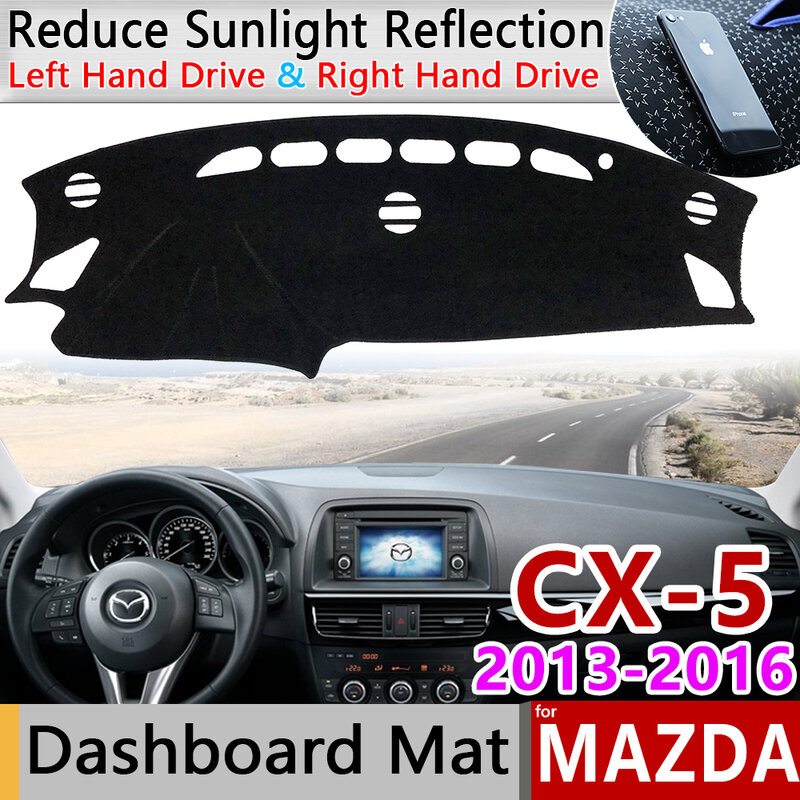 لمازدا CX-5 2013 2014 2015 2016 كه مكافحة زلة حصيرة لوحة الغلاف سادة ظلة Dashmat حماية السجاد سيارة اكسسوارات CX5 CX 5