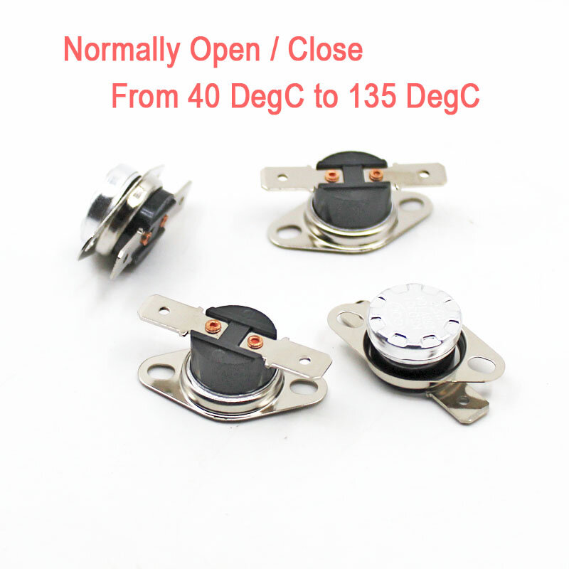 KSD301 Thermostat Normally Normal Close Open Switches NC NO Temperature Switch 40 45 50 55 60 65 70 75 80 85 90 95 ~ 135 C