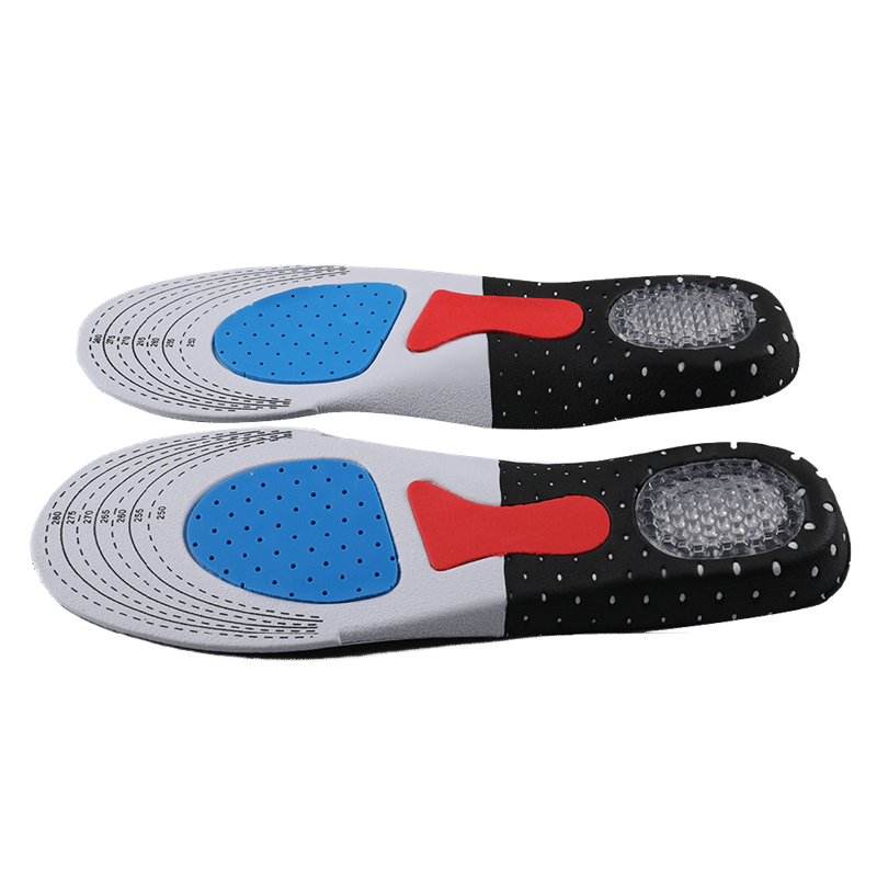 Cuttable Silicone Shoe Insoles Free Size Men Women Orthotic Arch Support Sport Shoe Pad Soft Running Insert Cushion F061