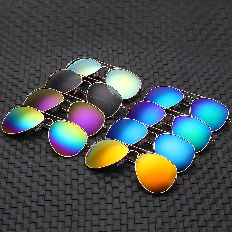 Óculos de sol vintage, óculos de sol de aviação com armação antirreflexo para homens, óculos de dirigir de 19 cores, oferta, 2019