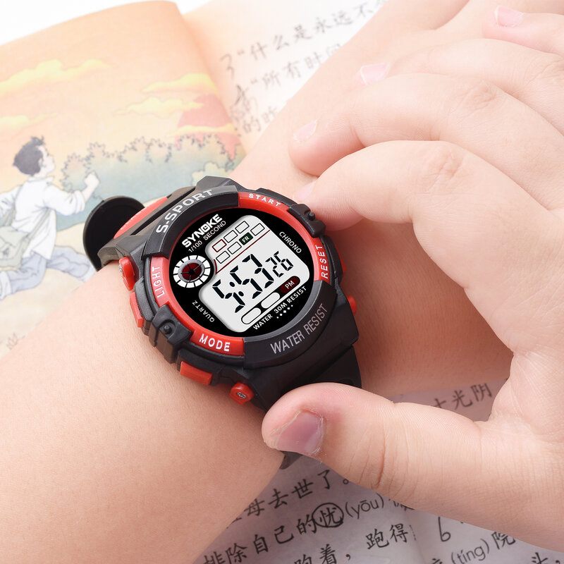 Kinderen Waterdichte Sport Horloge Week Alarm Elektronische Horloges Voor Kinderen Anti-Shock Reloj Deportivo Kinderen Digitale Horloge