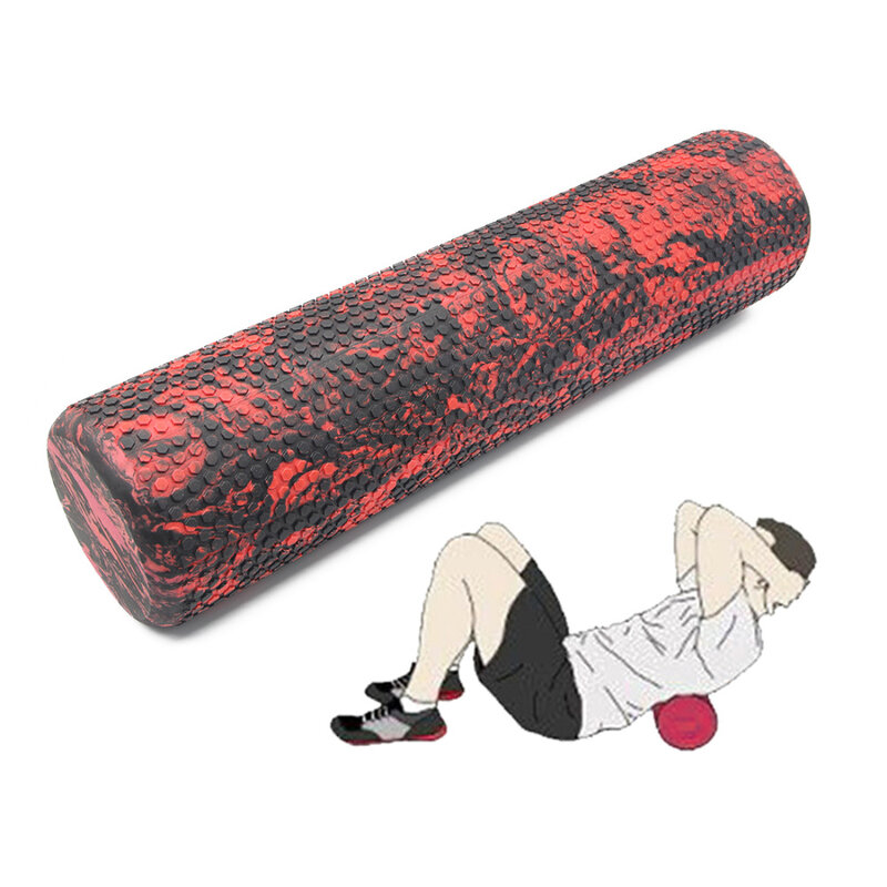 Rolo da ioga do rolo dos esportes do pilates da aptidão do gym yoga do tecido do músculo do rolo da massagem de eva do ponto do disparador 45/60cm