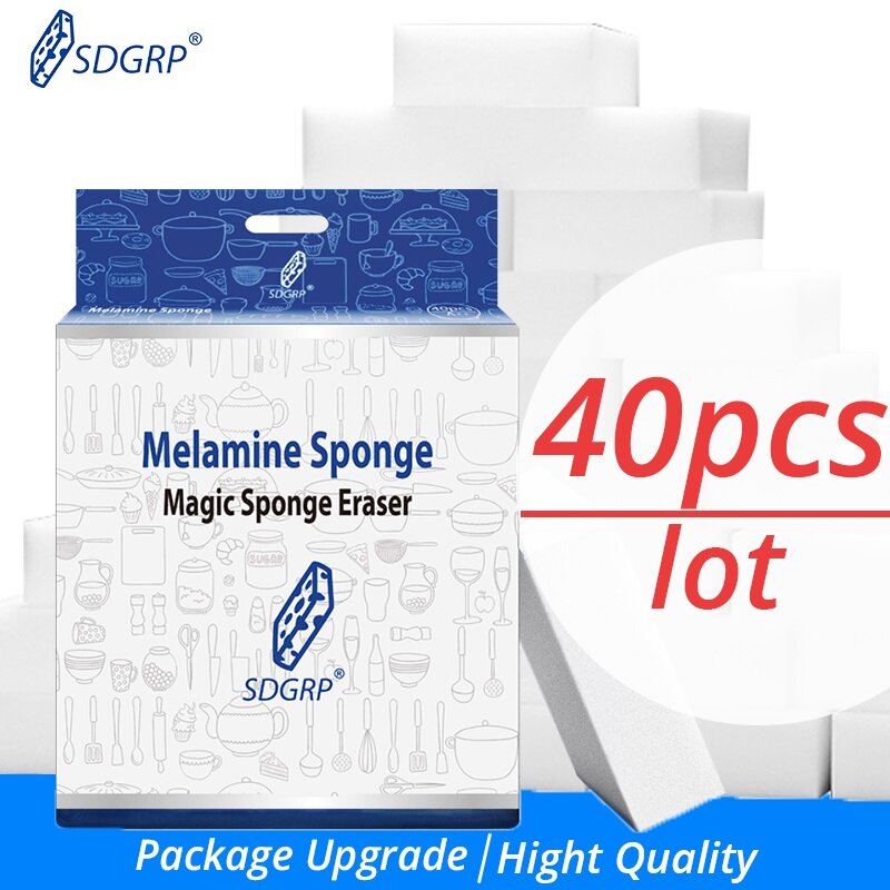 100/40/20/10pcs Clean White Magic Sponge Eraser Cleaner Quality Melamine Sponge Dish Washing Kitchen Accessory 10*6*2/10*7*3cm