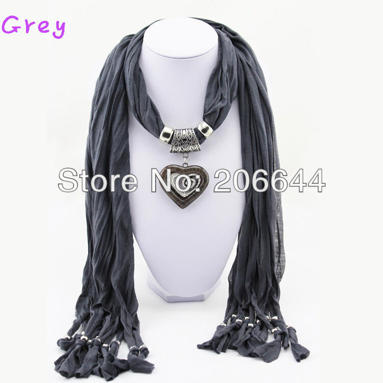 Модный женский шарф, шаль, подвеска в форме сердца, ожерелье, ювелирные шарфы, новый стиль, модная бесплатная доставка