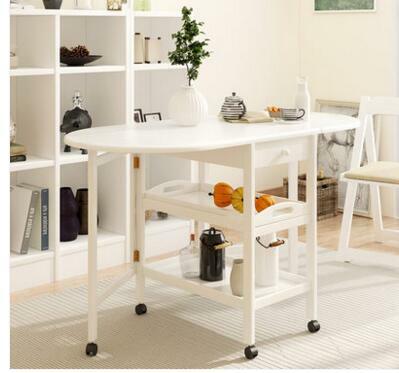 Folding table. Wooden retractable folding table. Portable receiving table.