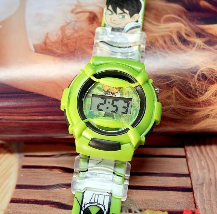 Pentium silikonowy śliczny i przystojny bajkowy zegarek chłopiec moda ben10 dzieci elektroniczny zegarek