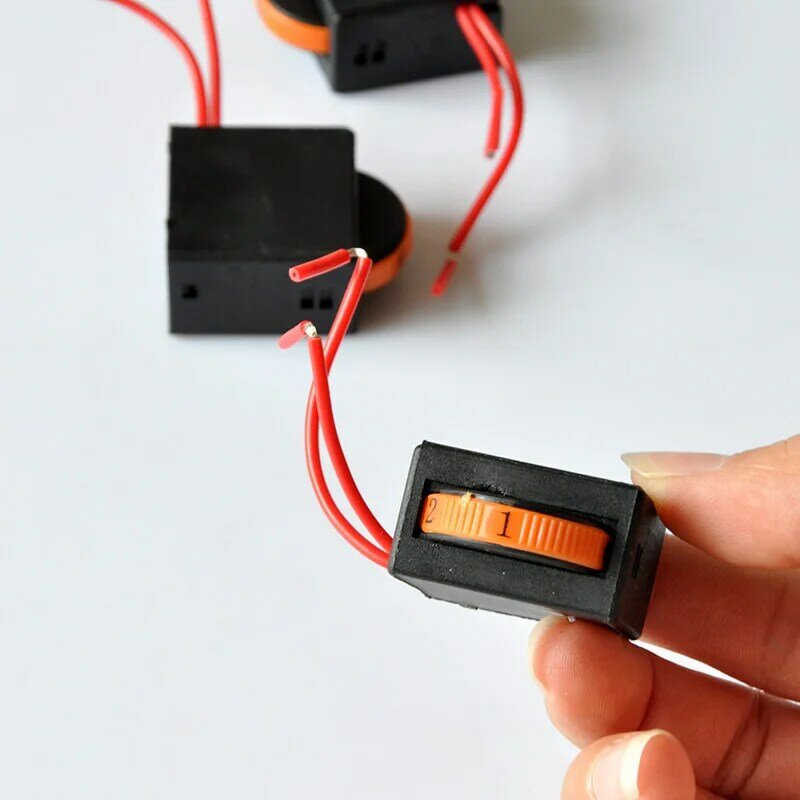 Interruptor de controlador de velocidad de plástico, herramienta eléctrica de CA 230V 6(4)A, CA 120V 12(6)A, 5E4, 6 posiciones, Color aleatorio, 1 ud.