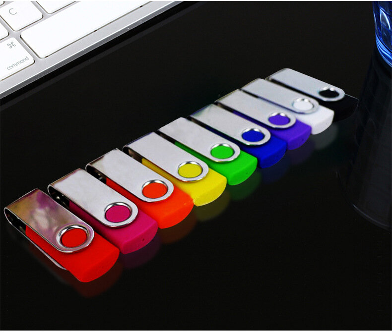 HOT! Rotation USB 2.0 Flash Memory Stick Pen Drive Storage Thumb U Disk 4GB 8GB 16GB 32GB 64GB 128GB 256GB Free Shipping