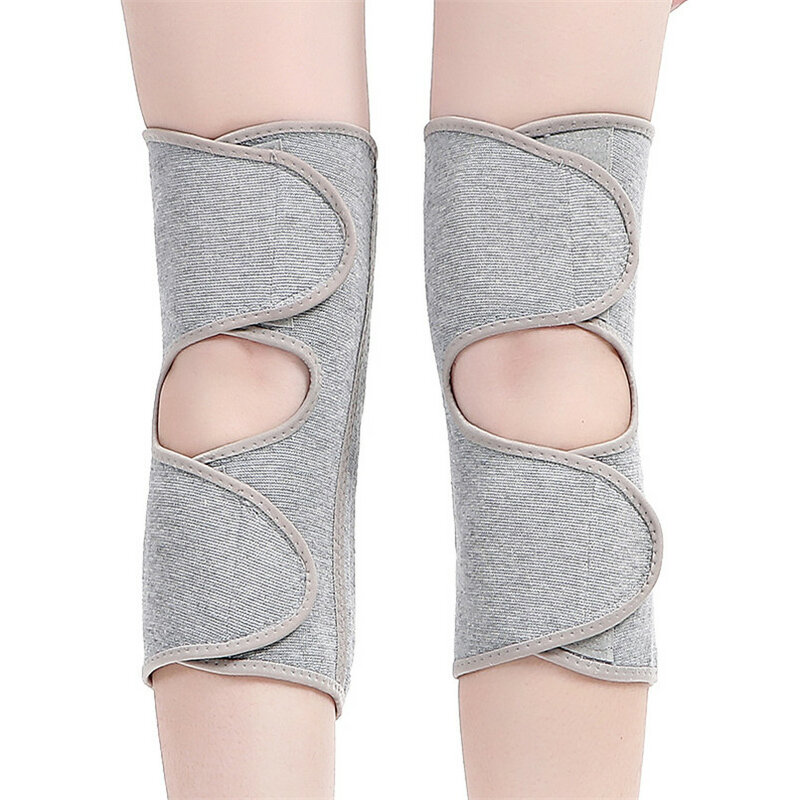 100% czystej wełny owczej kolana rękawy ochronne zagęszczony ciepłe kolana cieplej zima na zewnątrz wspólne poduszki Pad kolana z naklejki