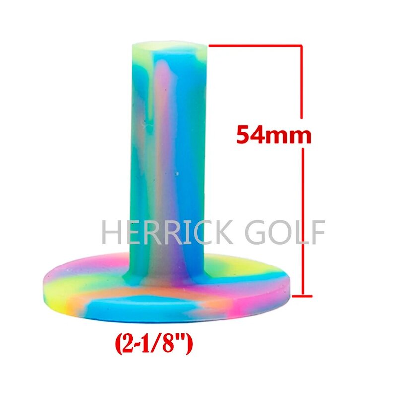 3pcs/pack Rubber Golf Tees 54mm/70mm colourTraining Practice Tee golf ball holder  free shipping