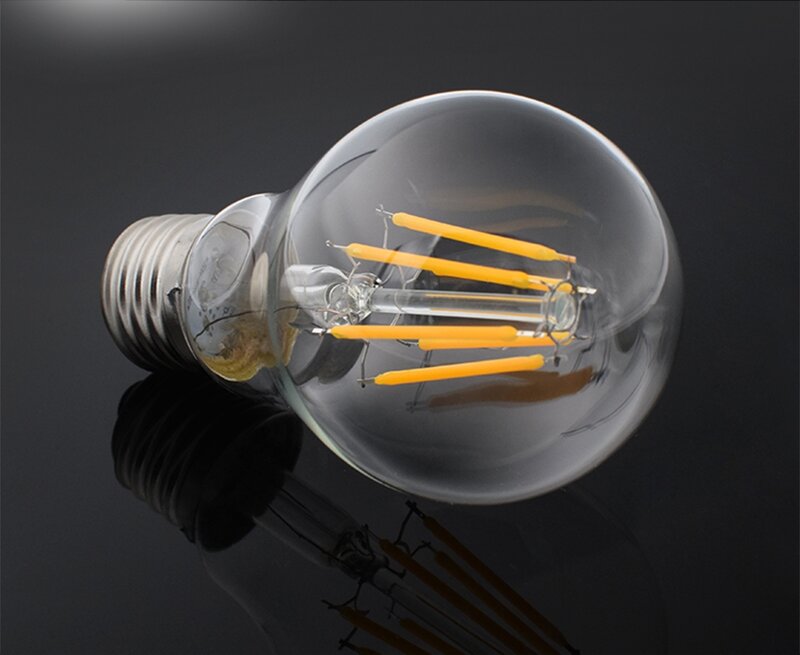 TSLEEN pas cher! Edison – ampoule LED rétro à Filament COB, Vintage, ronde, lampe, E27, 4W, 8W, 16W, G45, A60, 110V, 220V, 1 pièce