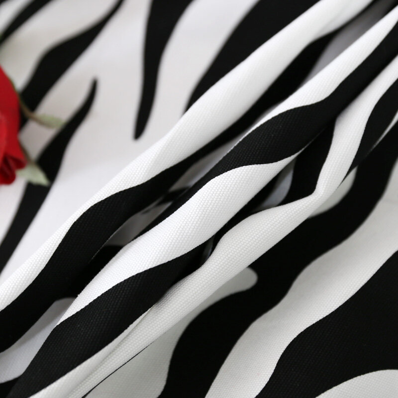 Nowoczesne moda obrus czarny i biały Zebra leopard wzór obrus biurko osobowość obrus stolik maty pokrywa