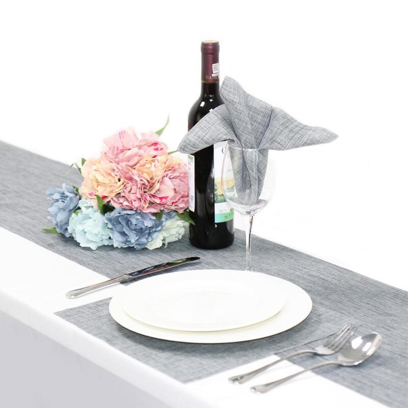 12" Inches Table Napkins Linen Polyester Square Pocket Handkerchief Satin Table Dinner Napkins for Wedding home party Decoration