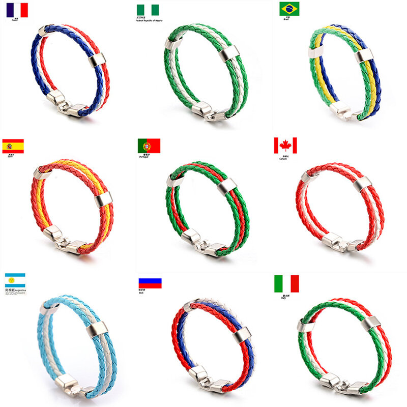Bandera de cuero del equipo nacional, 10 colores, novedad de 2019