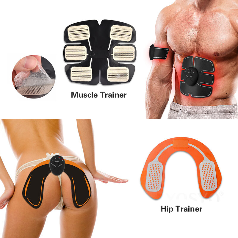 Entrenador de músculos abdominales para fitness, máquina de entrenamiento de caderas ems, placa de vibración, ejercitador de cadera, sexy