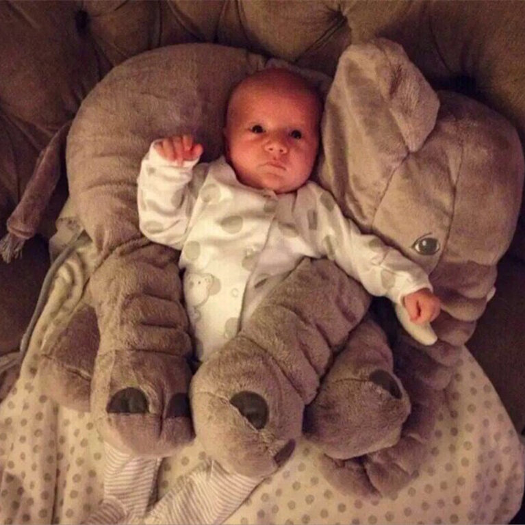 Elefante calmante travesseiro brinquedo de pelúcia boneca bebê dormir pelúcia animal conforto brinquedo presente para o natal